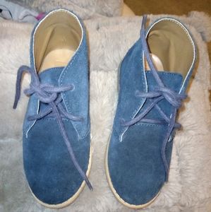 Blue Suede Oxfords